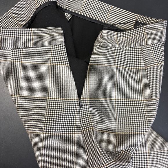 Zara Black and White Plaid Midi Skirt - Picture 4 of 6